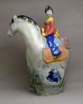 Spirited Woman free standing equine sculpture
